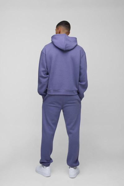 Чоловічий спортивний костюм великого розміру з капюшоном