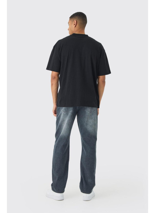 Легкі жорсткі джинси середнього сірого кольору