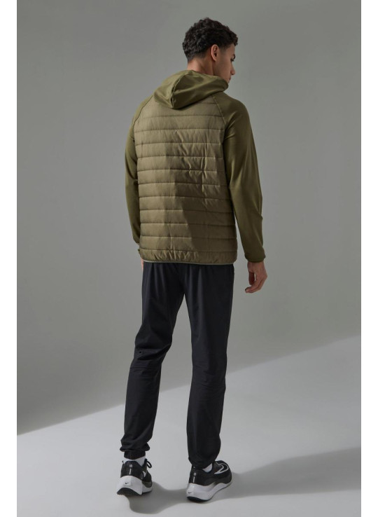 Чоловіча активна стьобана толстовка на блискавці